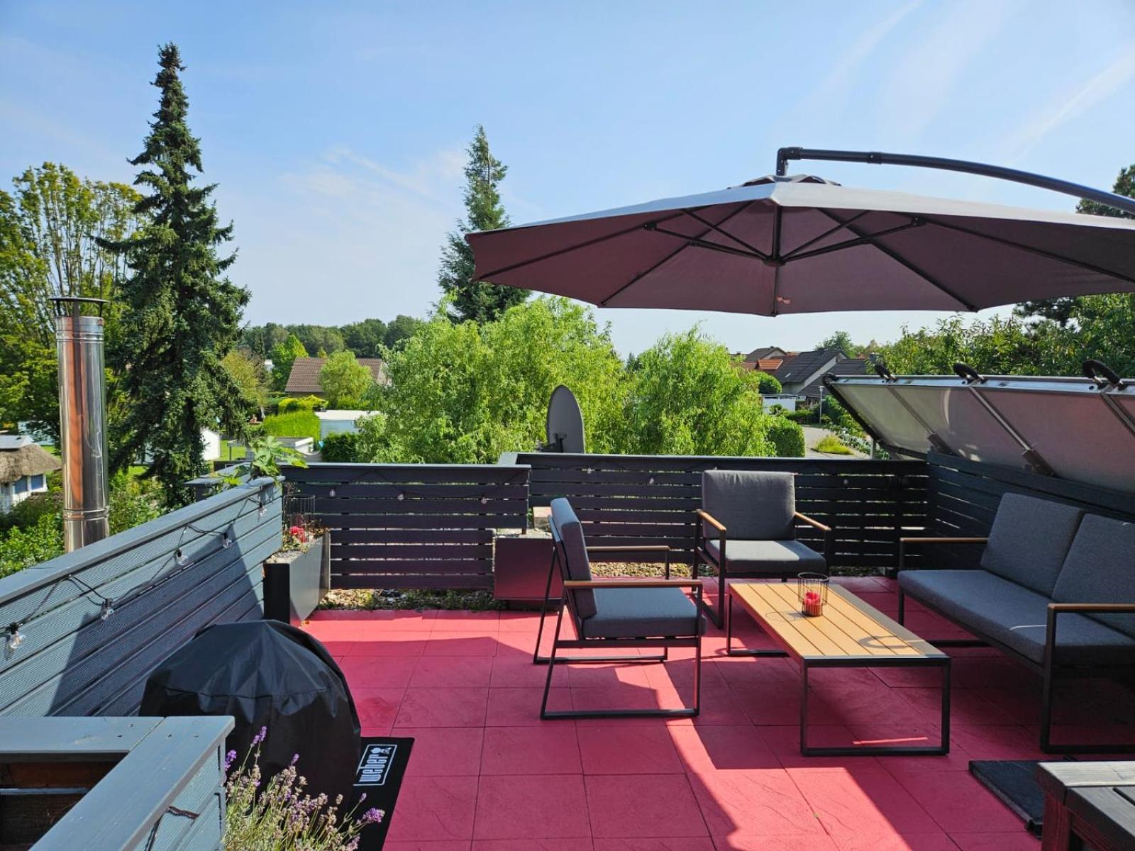 Dachnest Mit Terasse & Sauna Oerlinghausen Exteriér fotografie